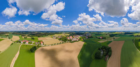 Gemeinde Niederbergkirchen Landkreis Mühldorf Landschaft um Niederbergkirchen (Dirschl Johann) Deutschland MÜ